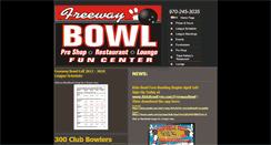 Desktop Screenshot of freewaybowl.com