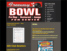 Tablet Screenshot of freewaybowl.com